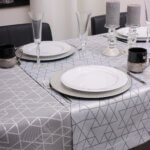 Bieżnik TOKYO – Szaro srebrny