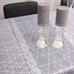 Obrus nowoczesny TOKYO – Szaro Srebrny