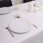 Obrus nowoczesny TOKYO – Biało Srebrny Obrus nowoczesny TOKYO – Biało Srebrny