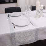 Bieżnik TOKYO – Biało srebrny Bieżnik TOKYO – Biało srebrny