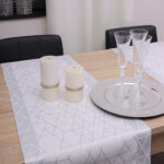 Bieżnik TOKYO – Biało srebrny Bieżnik TOKYO – Biało srebrny