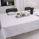 Obrus nowoczesny TOKYO – Biało Srebrny Obrus nowoczesny TOKYO – Biało Srebrny