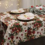 Obrus nowoczesny TOKYO – Biało Srebrny