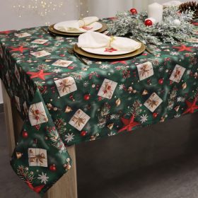 Obrus świąteczny – Zielone dekoracje