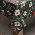 Obrus świąteczny – Zielone dekoracje Obrus świąteczny – Zielone dekoracje