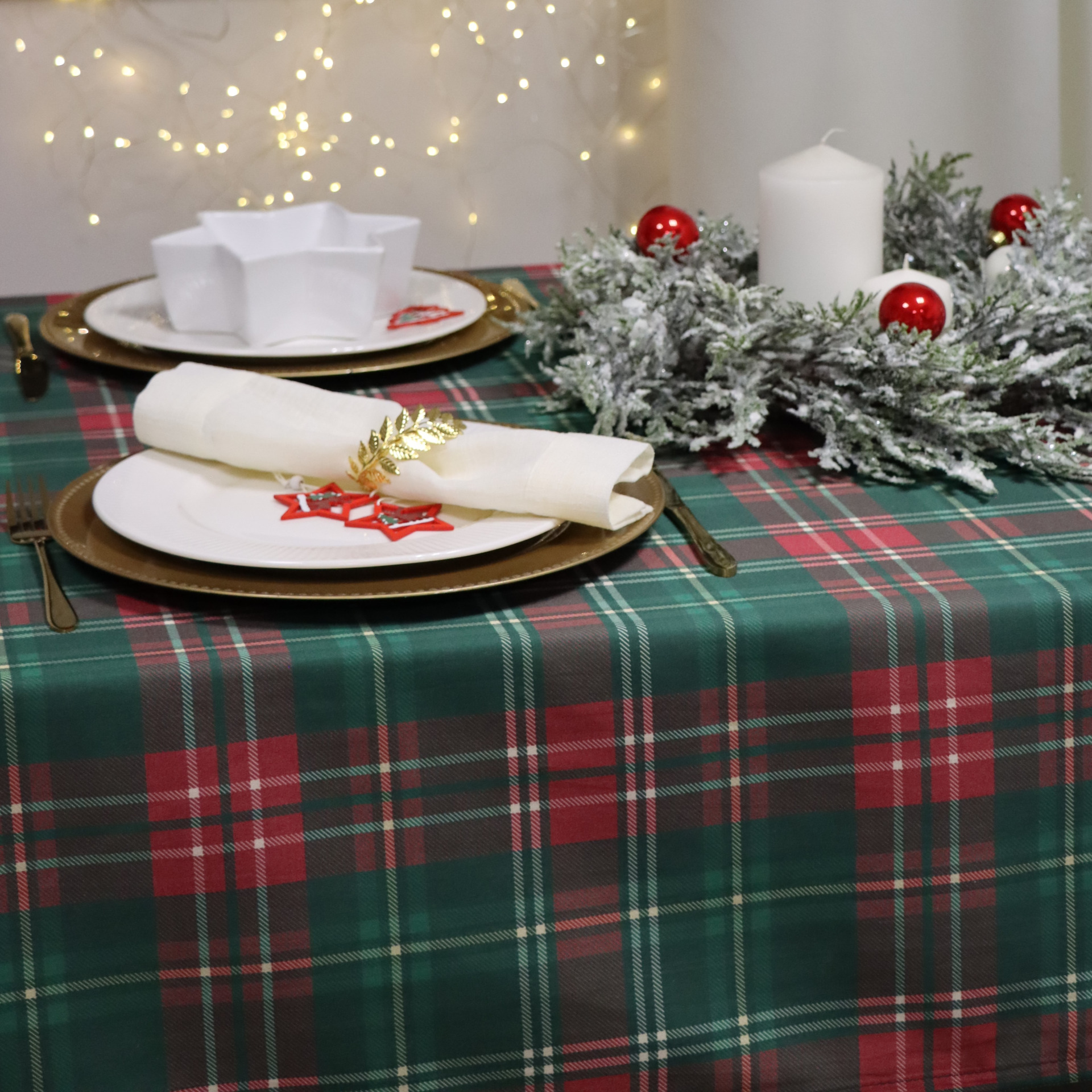 Obrus świąteczny – Krata Obrus świąteczny – Krata