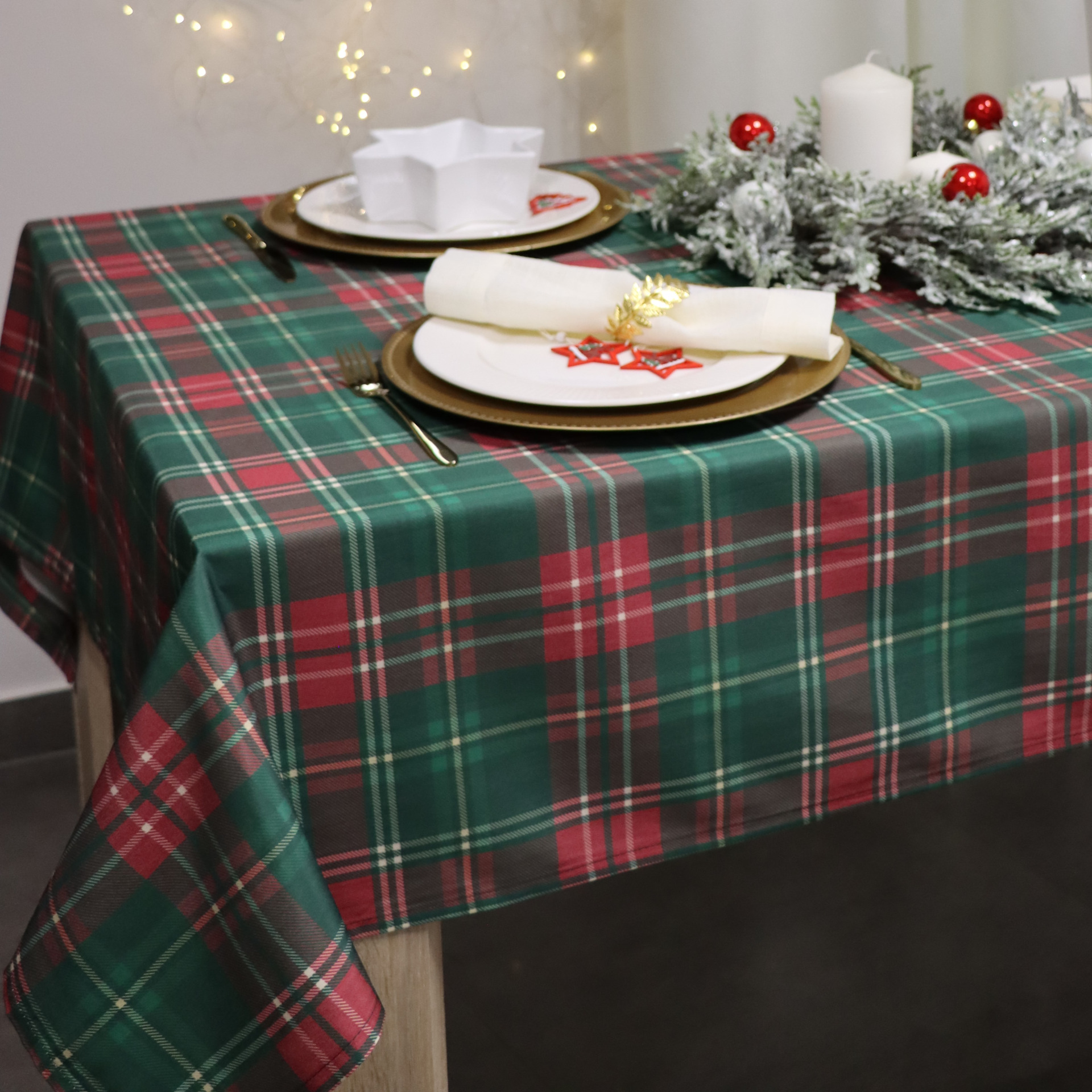 Obrus świąteczny – Krata Obrus świąteczny – Krata