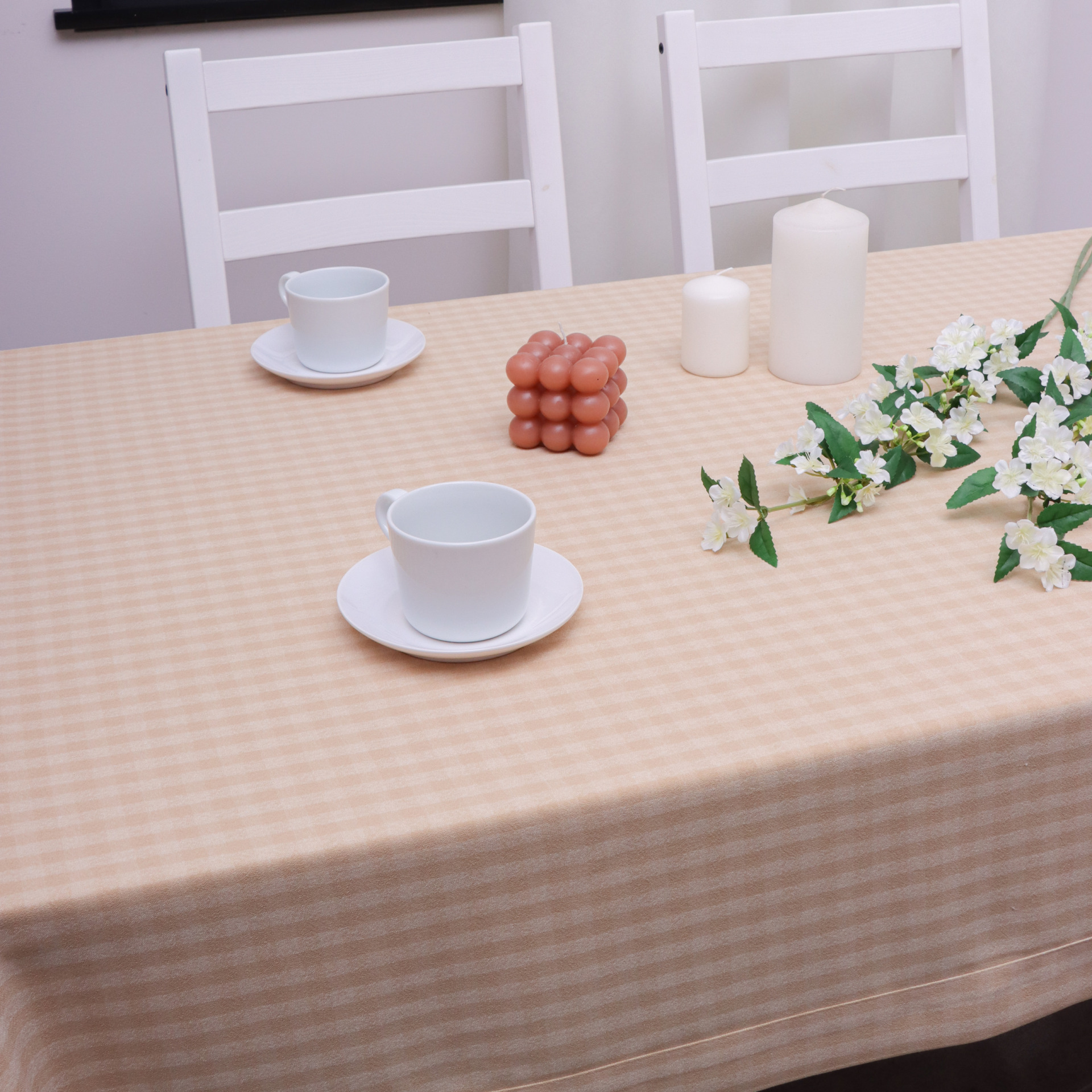 Obrus Palermo – Krata Beż Obrus Palermo – Krata Beż