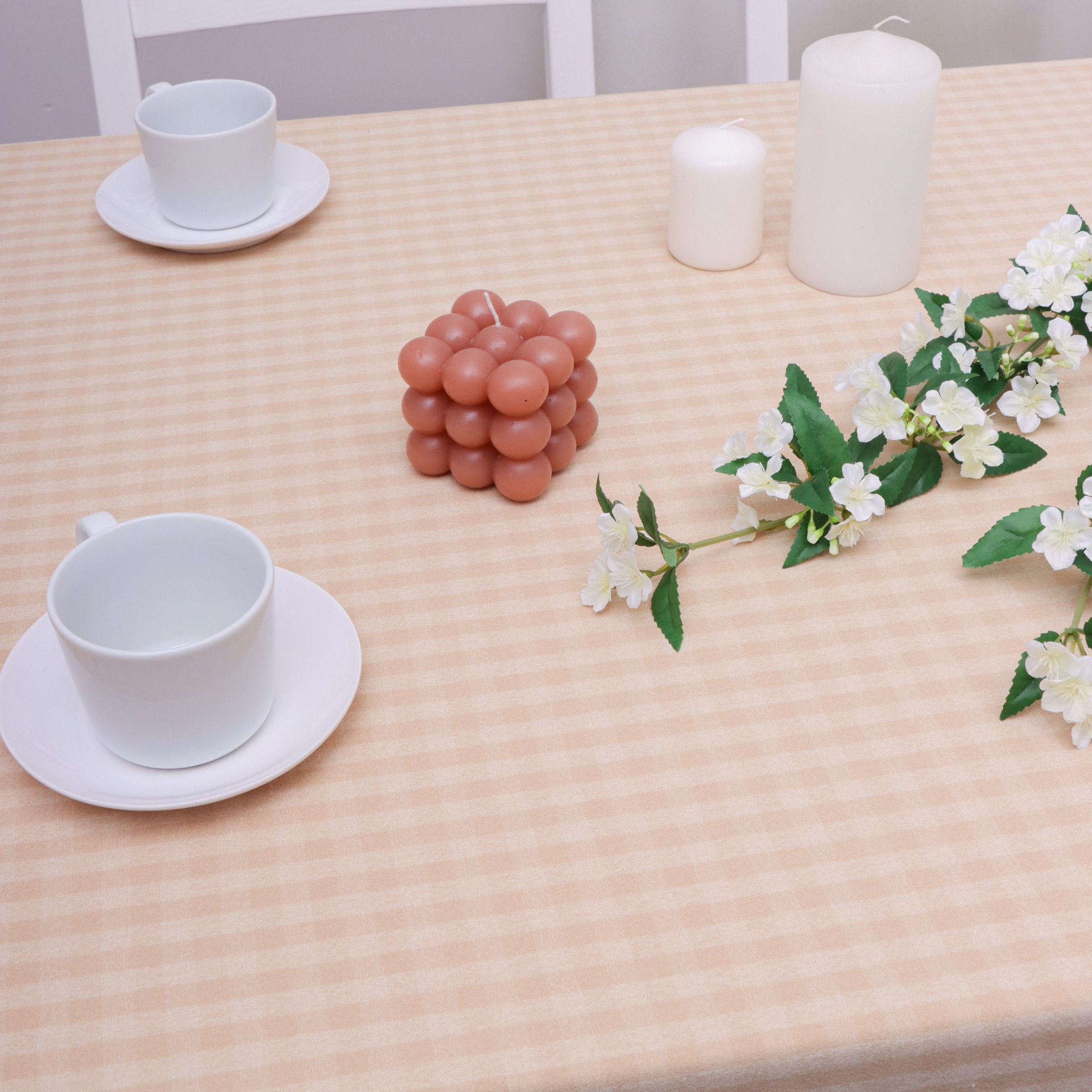 Obrus Palermo – Krata Beż Obrus Palermo – Krata Beż