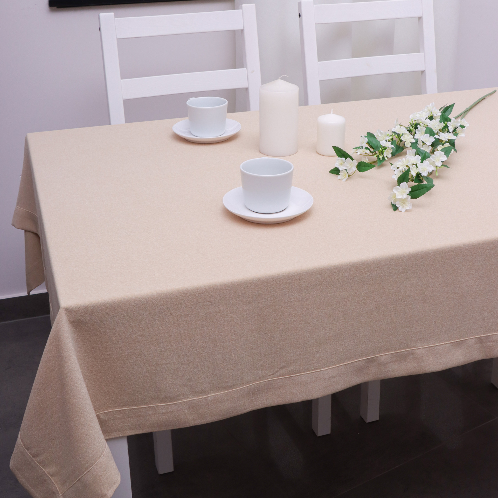 Obrus Palermo – Krata Beż Obrus Palermo – Krata Beż