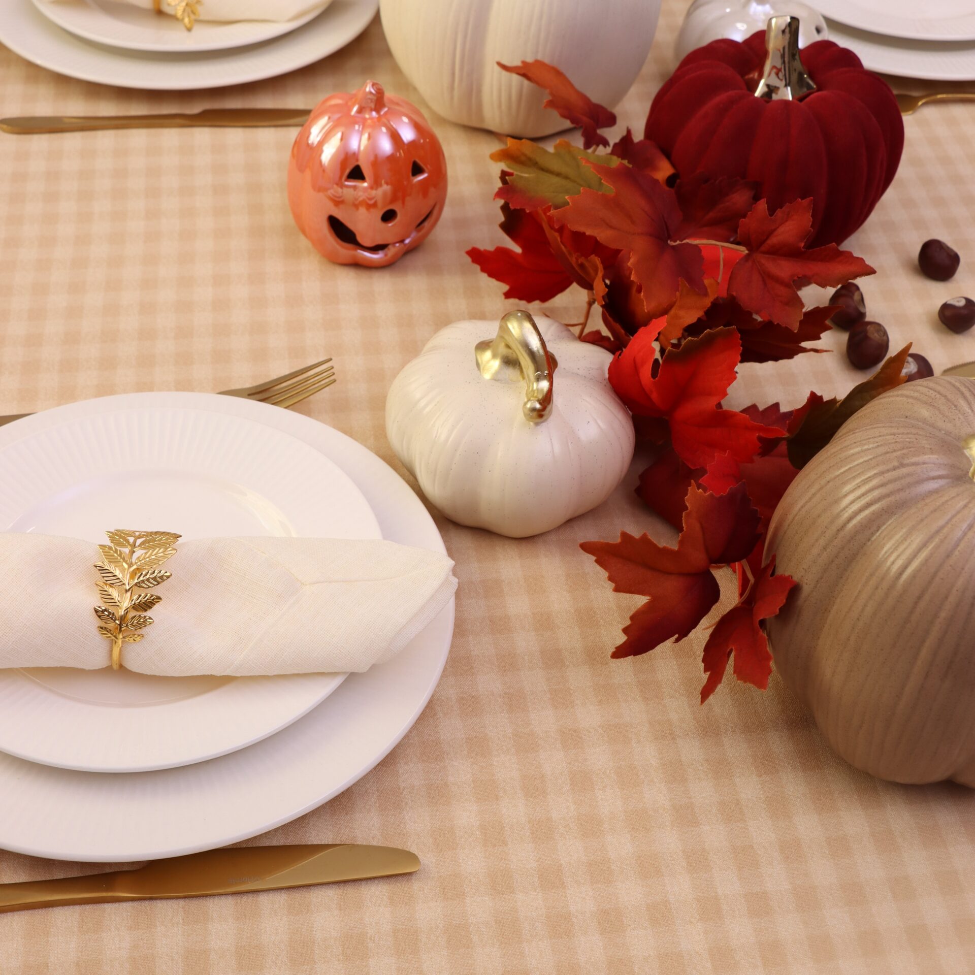 Obrus Palermo – Krata Beż Obrus Palermo – Krata Beż