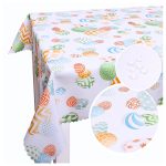 Obrus na stół Wielkanocny-biały Jajka