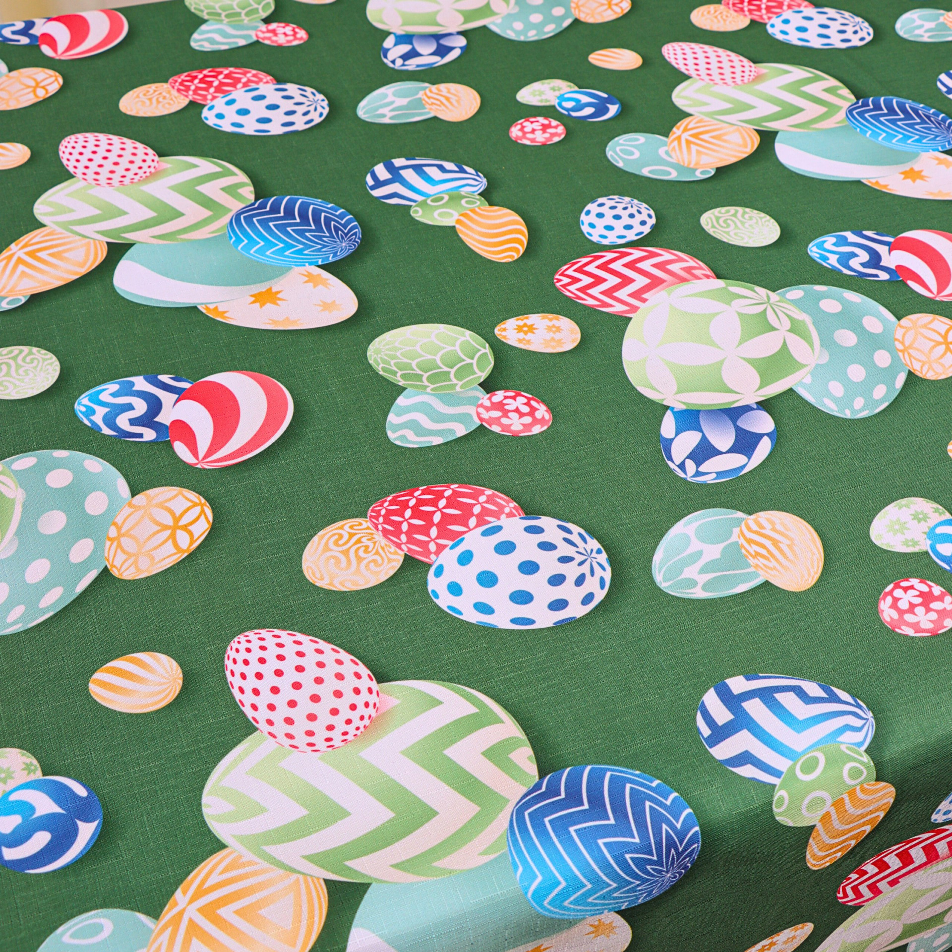 Obrus na stół Wielkanocny-Zielony jajka Obrus na stół Wielkanocny-Zielony jajka