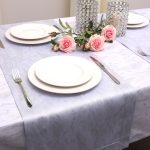 Obrus Chmurka Lux – Biały srebrny