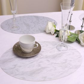 Podkładka na stół owal- Srebrna Chmurka