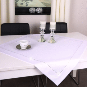 Serweta Glamour – Biała Srebrne dżety