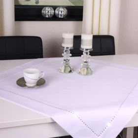 Serweta Glamour – Biała Srebrne dżety Serweta Glamour – Biała Srebrne dżety