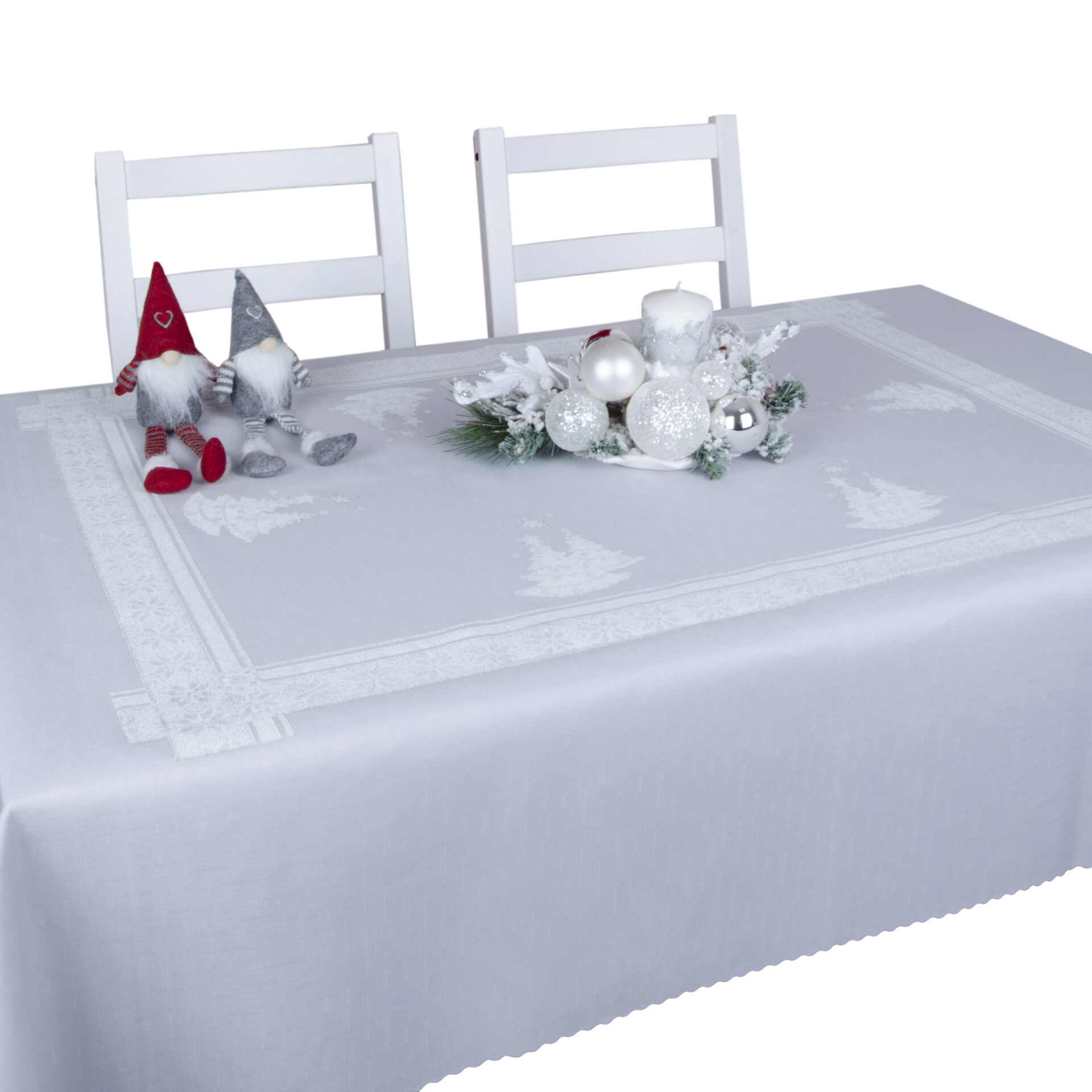 Obrus Świąteczny BN17 – Szary Obrus Świąteczny BN17 – Szary