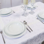 Obrus z Gipiurą 127 – Biały Fantazja