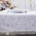 Obrus z Gipiurą 127 – Biały Fantazja