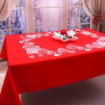 Obrus Świąteczny Bałwanki – Biały