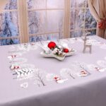 Obrus Świąteczny Bałwanki – Szary Obrus Świąteczny Bałwanki – Szary