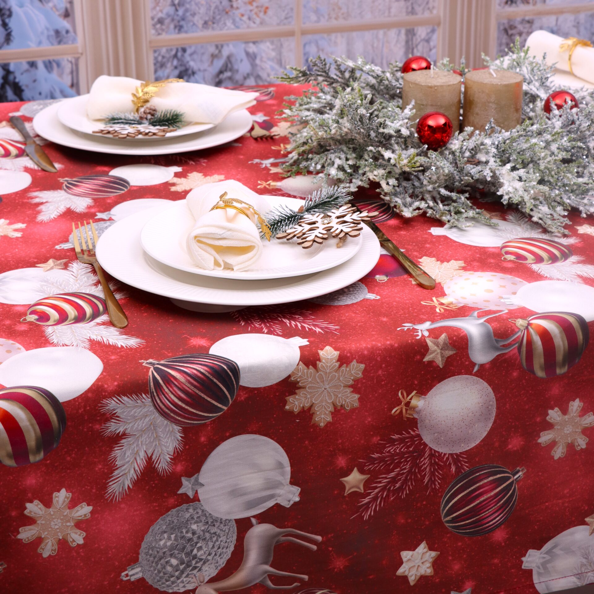 Obrus na Boże Narodzenie -LUX 1530 Obrus na Boże Narodzenie -LUX 1530