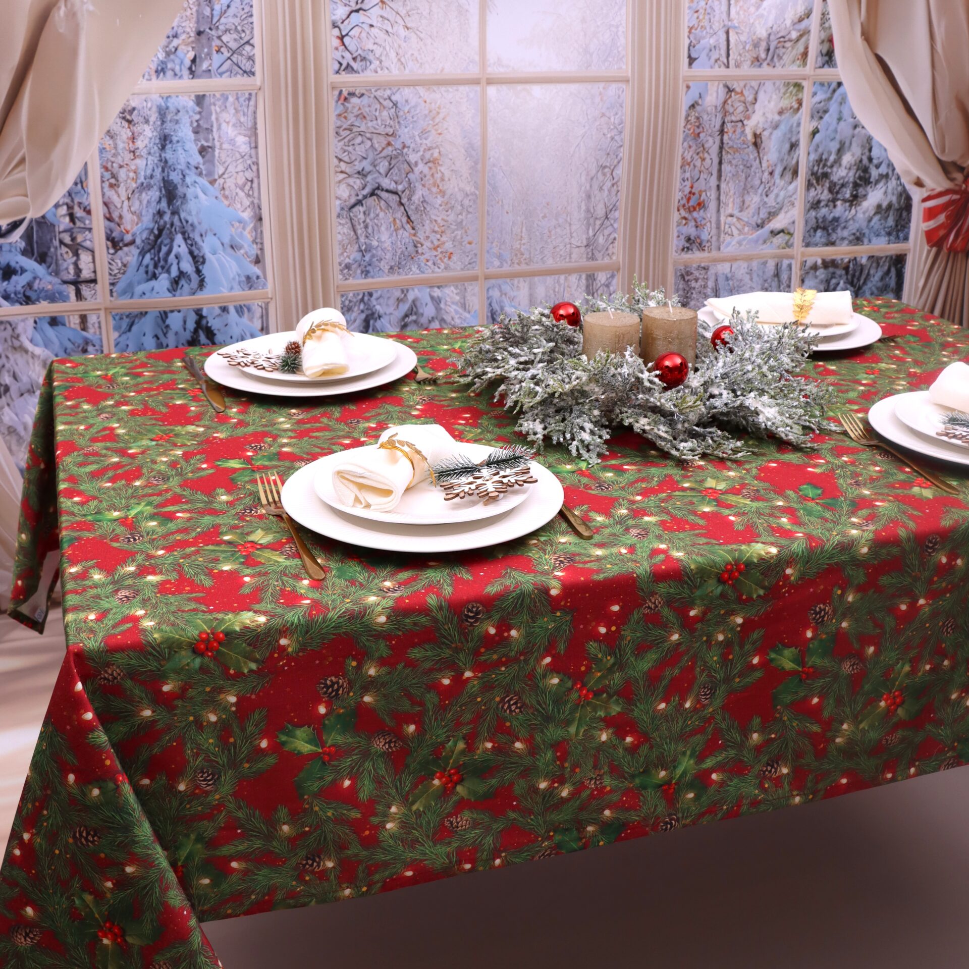 Obrus na Boże Narodzenie -LUX 1535 Obrus na Boże Narodzenie -LUX 1535