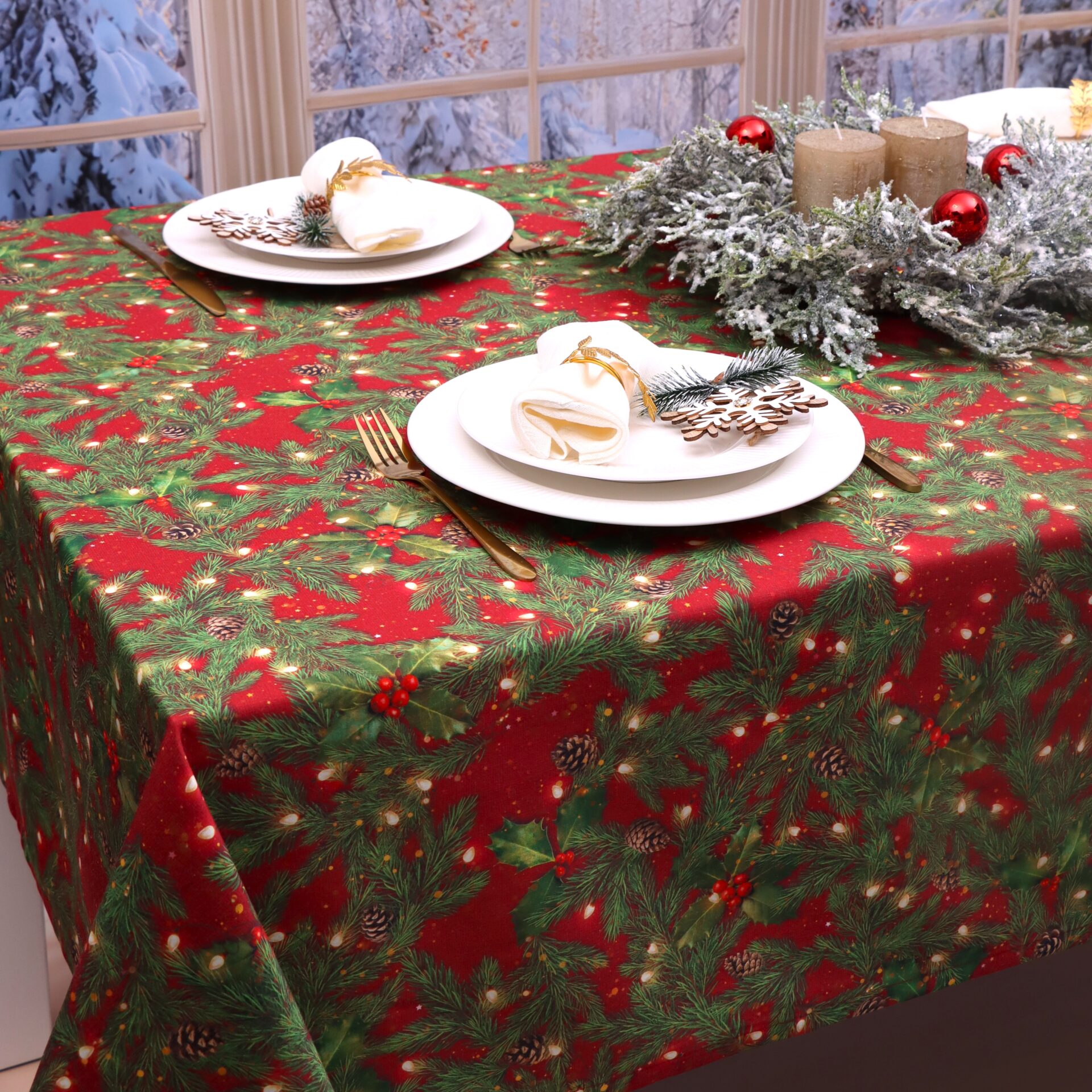 Obrus na Boże Narodzenie -LUX 1535 Obrus na Boże Narodzenie -LUX 1535