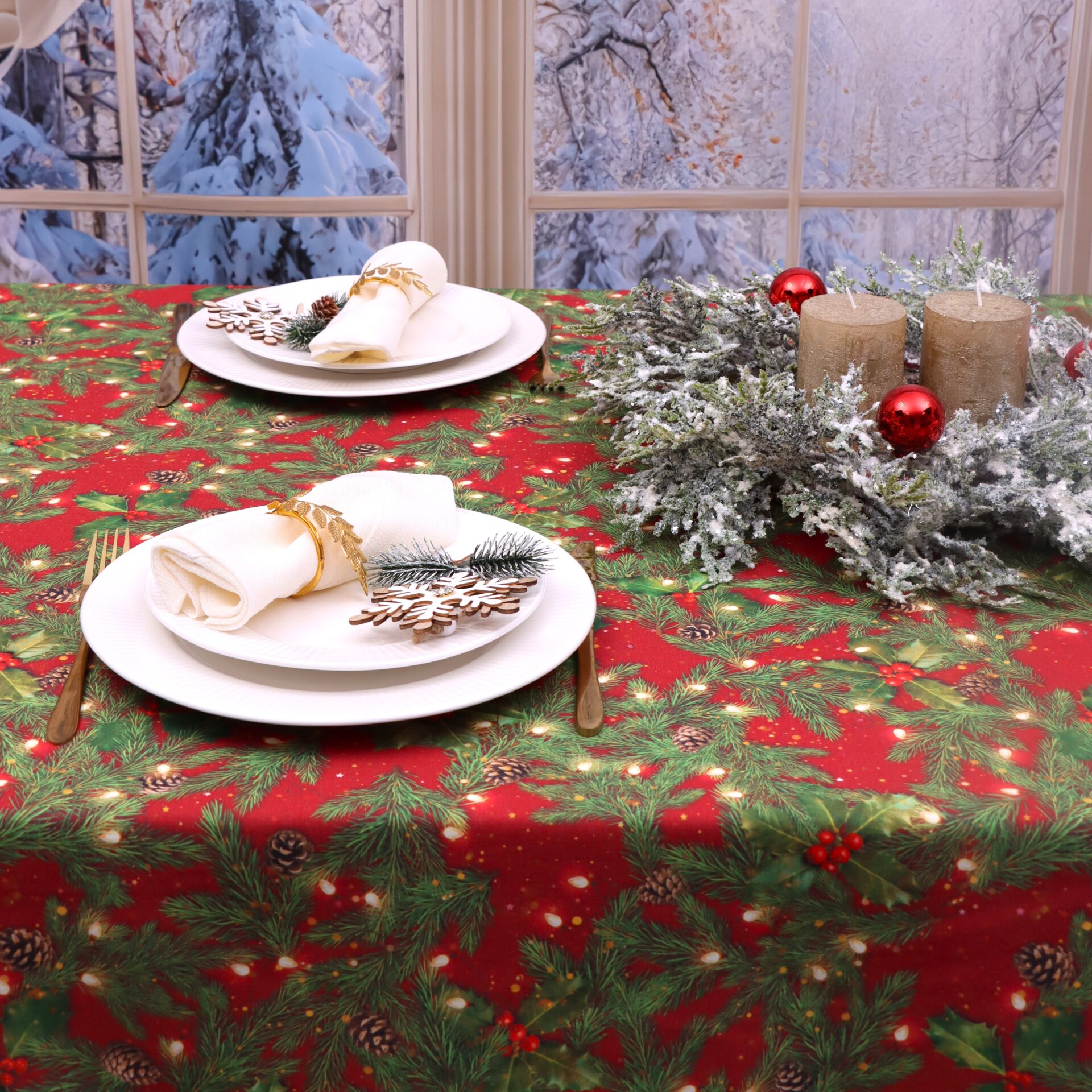 Obrus na Boże Narodzenie -LUX 1535 Obrus na Boże Narodzenie -LUX 1535