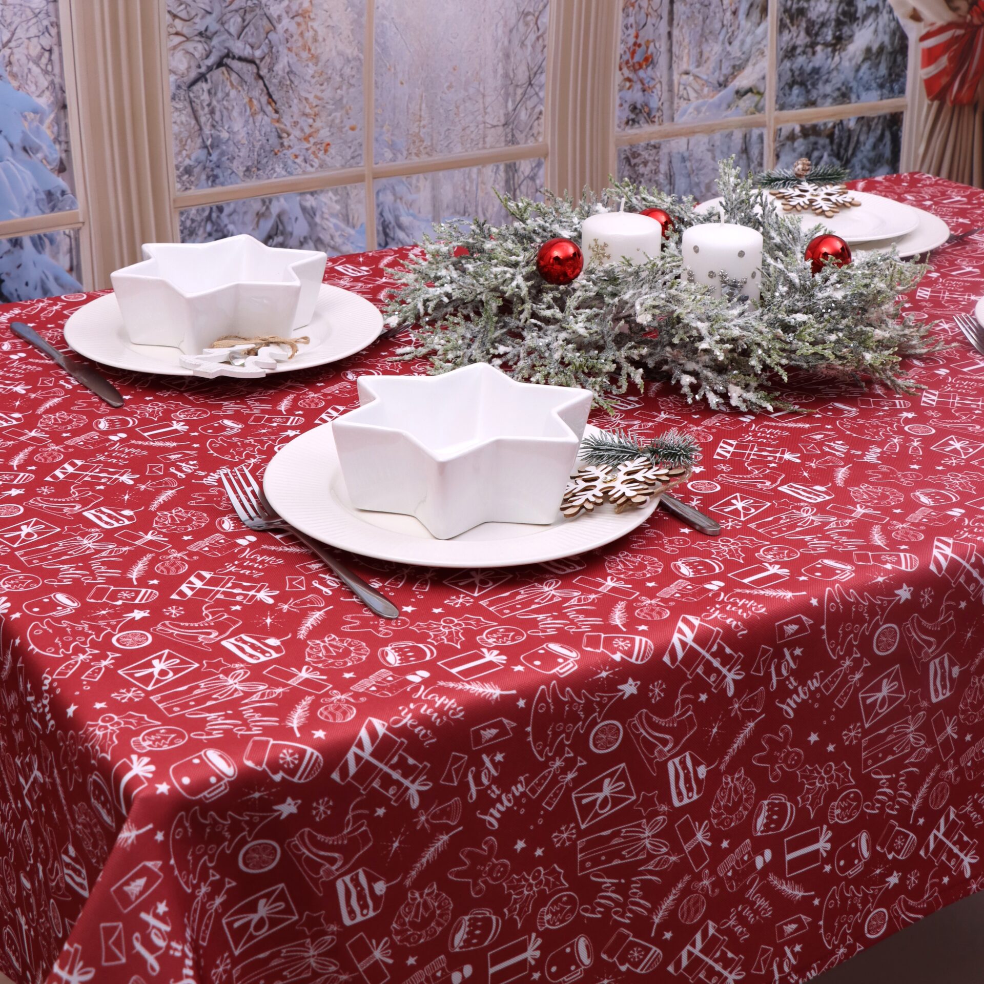 Obrus na Boże Narodzenie -LUX 283-2 Obrus na Boże Narodzenie -LUX 283-2