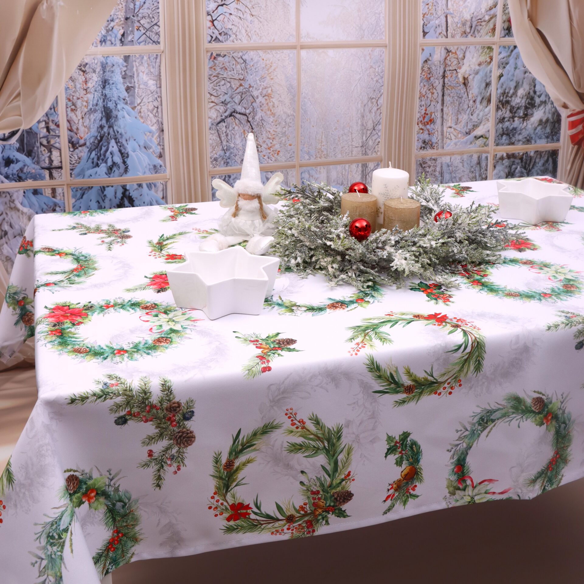 Obrus na Boże Narodzenie -LUX 1524 Obrus na Boże Narodzenie -LUX 1524