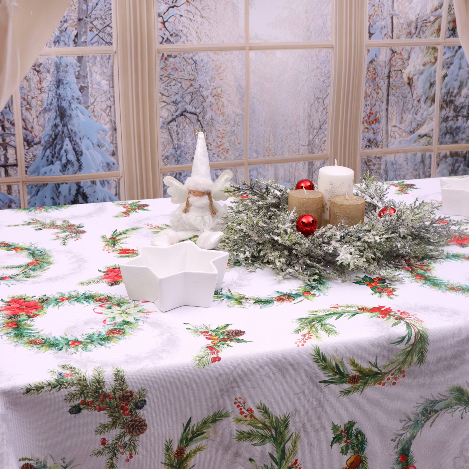 Obrus na Boże Narodzenie -LUX 1524 Obrus na Boże Narodzenie -LUX 1524