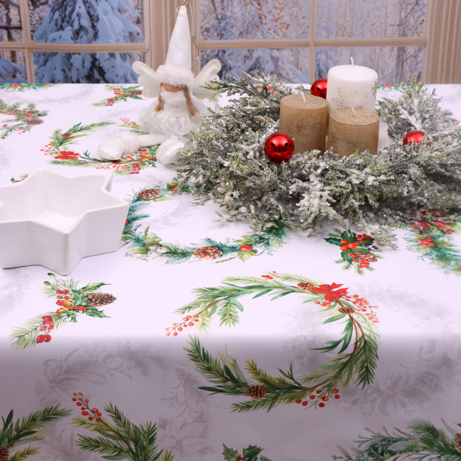 Obrus na Boże Narodzenie -LUX 1524 Obrus na Boże Narodzenie -LUX 1524