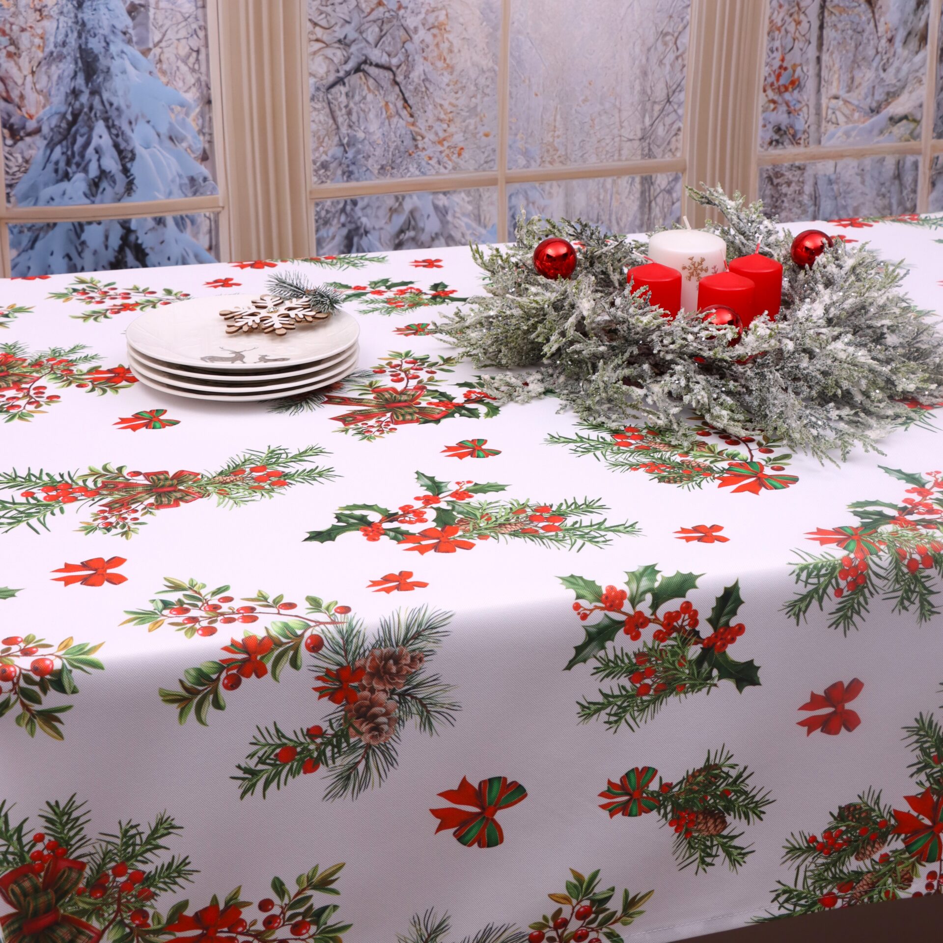 Obrus na Boże Narodzenie -LUX 1522 Obrus na Boże Narodzenie -LUX 1522