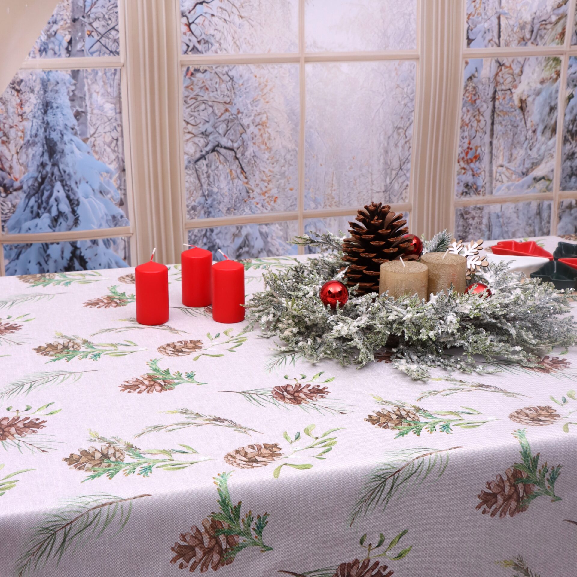 Obrus na Boże Narodzenie -LUX 275-1 Obrus na Boże Narodzenie -LUX 275-1