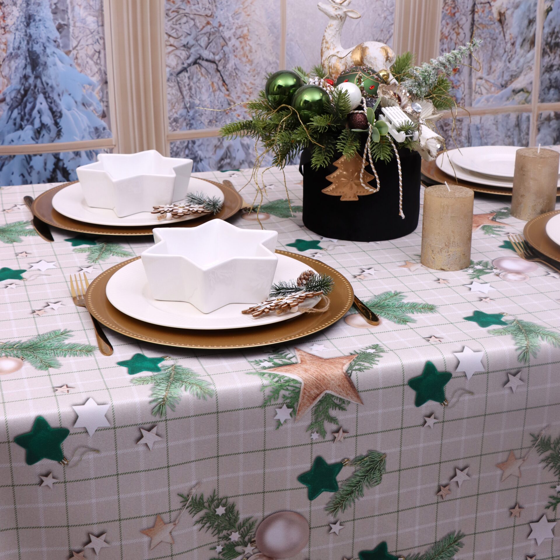 Obrus na Boże Narodzenie -LUX 290-1 Obrus na Boże Narodzenie -LUX 290-1