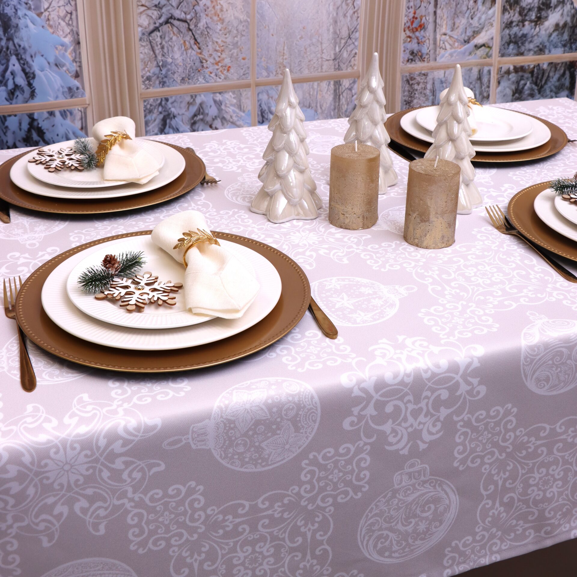 Obrus na Boże Narodzenie -LUX 284-4 Obrus na Boże Narodzenie -LUX 284-4