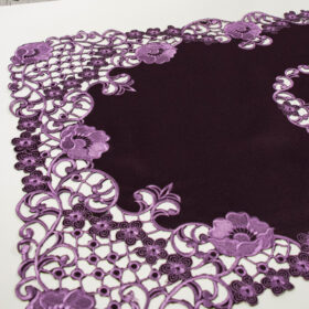 Bieżnik haftowany 60/120 -fiolet