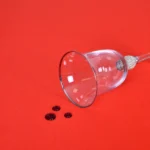 Tkanina matowa, gładka, dekoracyjna Panama Czerwony