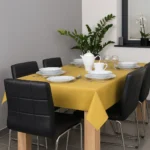 Tkanina matowa, gładka, dekoracyjna Panama Złoty Tkanina matowa, gładka, dekoracyjna Panama Złoty