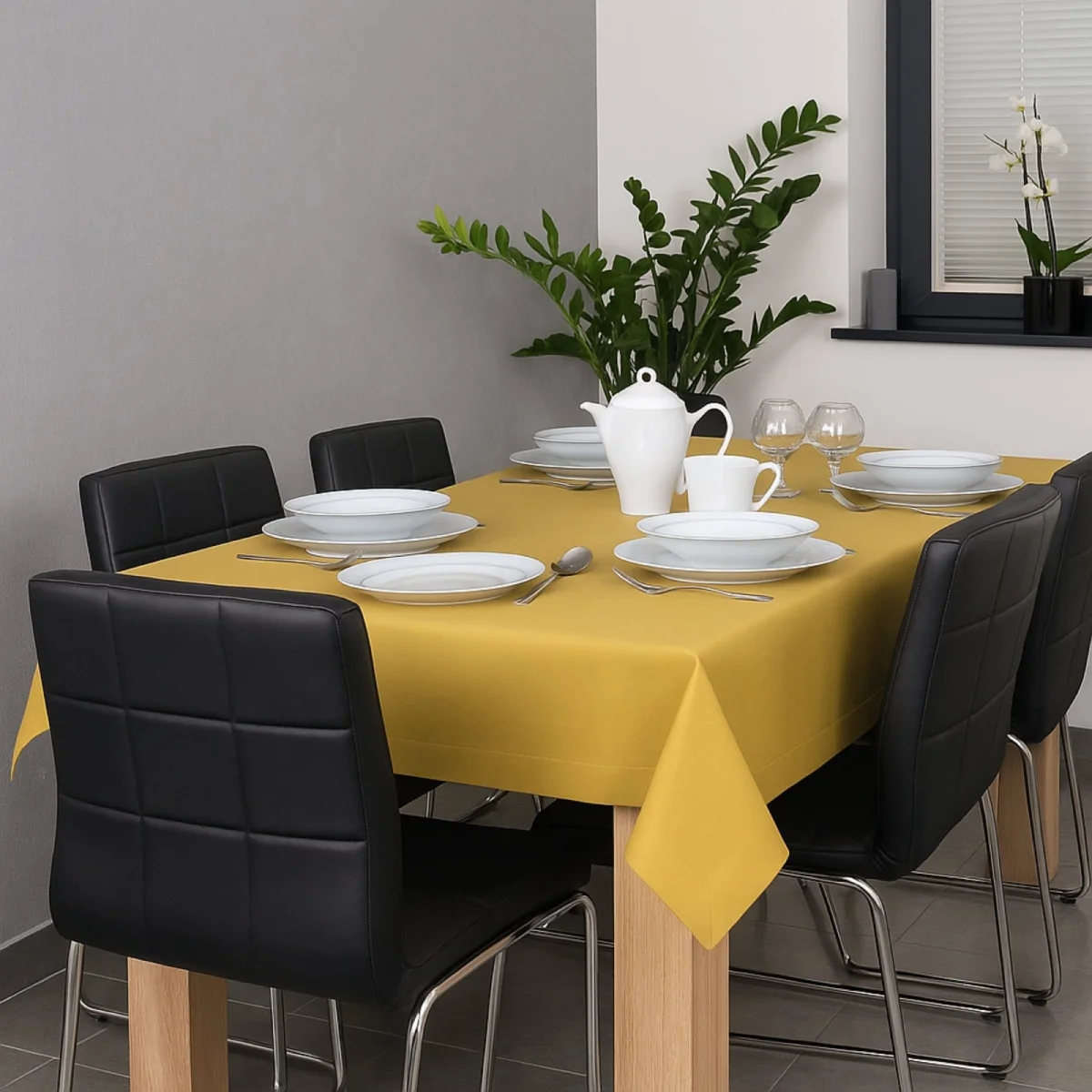 Tkanina matowa, gładka, dekoracyjna Panama Złoty Tkanina matowa, gładka, dekoracyjna Panama Złoty